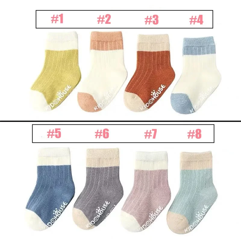 Baby Socks Cotton Four Seasons Anti Slip 4Pairs For Newborn Baby Children's Socks Boy Infant for Girls 0-36 Months cotton socks,kids socks,baby socks,girls socks