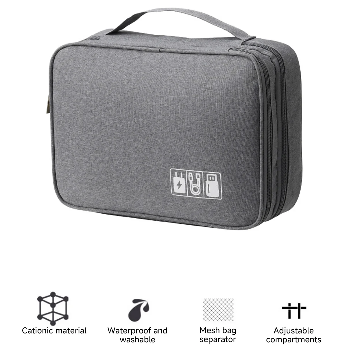 Cable Storage Bag Waterproof Digital Electronic Organizer Portable USB Data Line Charger Plug Storage Bag Travel Cable Organizer cable storage bag