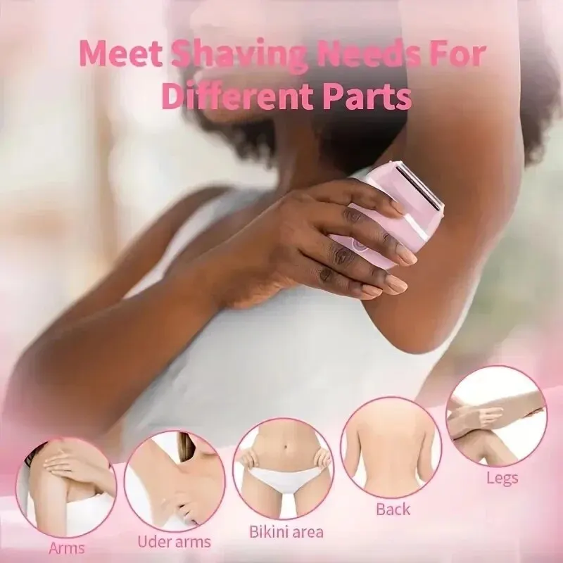 Portable WOMEN'S Electric Shaver Dual-purpose Detachable Head Dedicated to Bikini Area/legs/armpits Easy Body Shaping,electric shaver,electric razor,electric razors