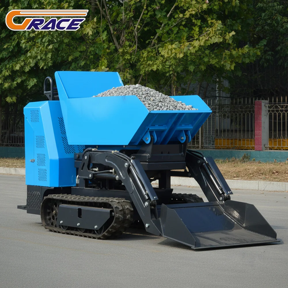 Maßgeschneiderter, hochwertiger Mini-Mumper, 500 kg, EURO 5, EPA, schnelle Lieferung, Crawler-Mini-Mumper für den Bauernhof