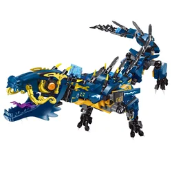 Ninjagoe – blocs de construction Dragon knight pour enfants, jouets de bricolage, blocs amis, briques, cadeaux, Kits techniques compatibles universels Ninja 