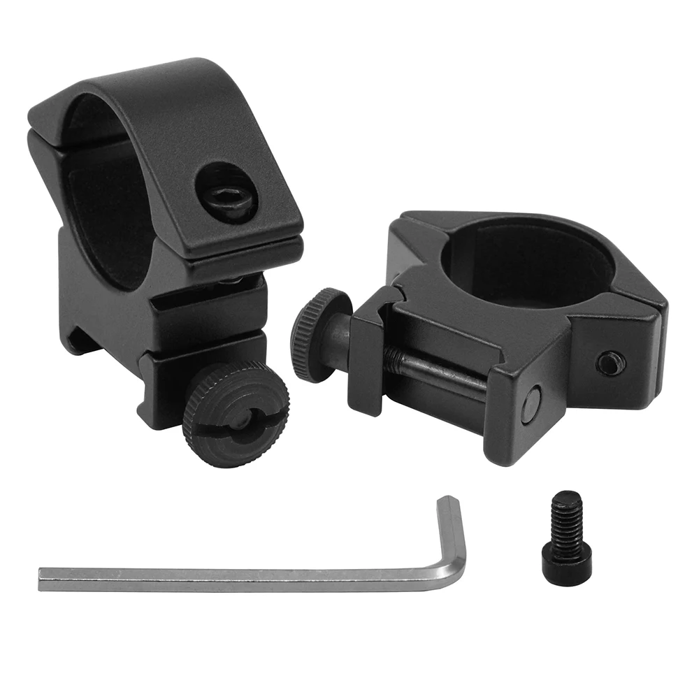Rifle Scope Mount Rifle Scope Mount Ring Picatinny Riser Mount Scope Mount Adapter Scope Riser Mount Flashlight Scope Mount Weapon Flashlight Mount Flashlight Mount Tactical Barrel Scope Ring Mount 25.4mm/30mm Low QD Scope Torch Laser Sight Flashlight Mount 20mm RIS Rail Hunting Rifle