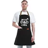Fashion Printed Best DAD Kitchen Apron Father's Day Gift Man BBQ Cooking Chef Apron 3 Pockets Unique Birthday Thanksgiving Apron 1
