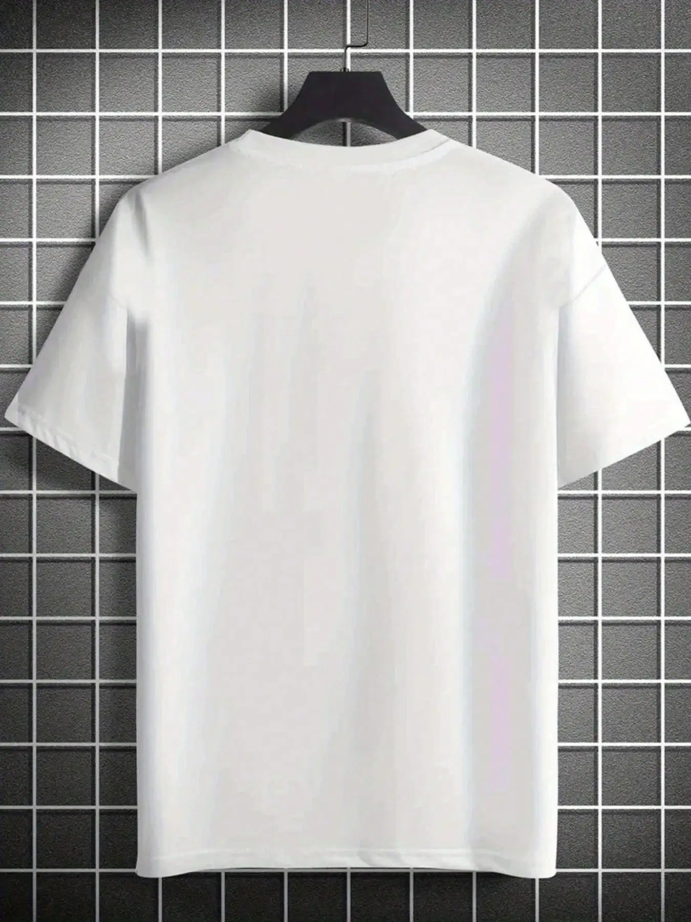 2025 New Men's Summer Casual Coconut Tree & Letter Print Round Neck Short Sleeve Vacation T-Shirt 2