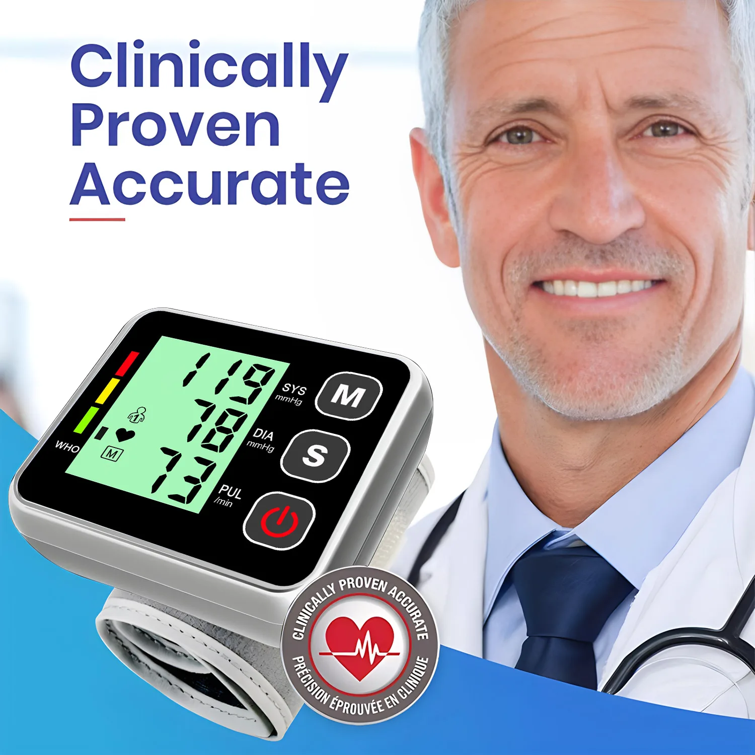 Blood Pressure Monitor Home Digital