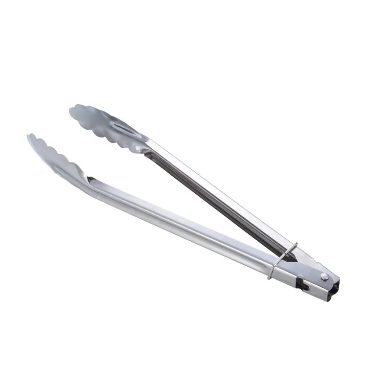 Pinzas de acero inoxidable para asar a la parrilla, accesorio antiadherente para servir pan y ensalada, con cierre de junta, novedad,cocina accesorios de cocina novedosos,barbacoa,accesorios de cocina,utensilios cocina