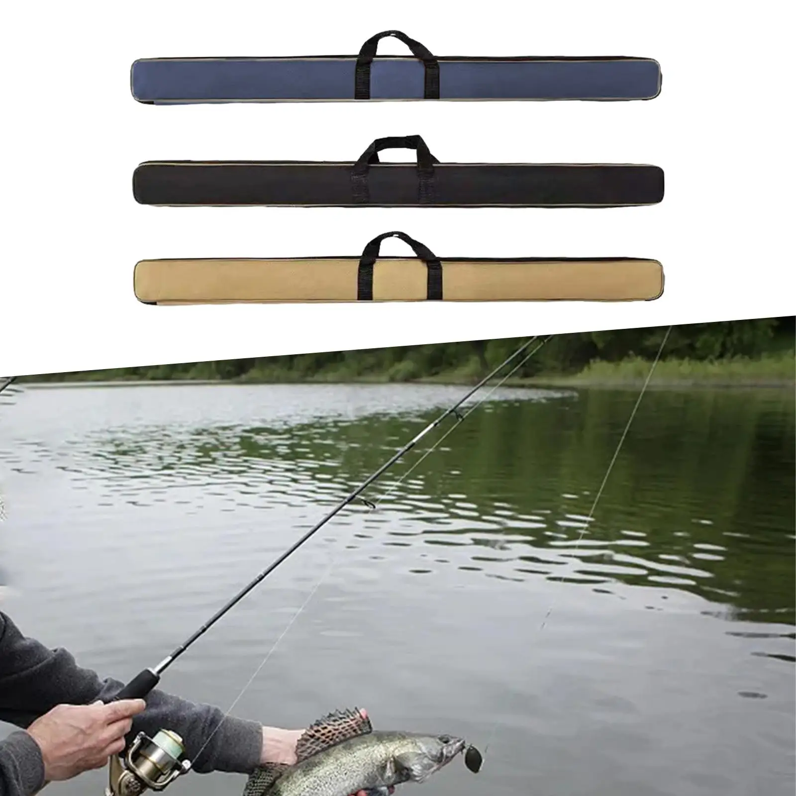 Fishing Rod Case Storage Bag Carrier Bag Fishing Equipment Fishing Bag Fishing