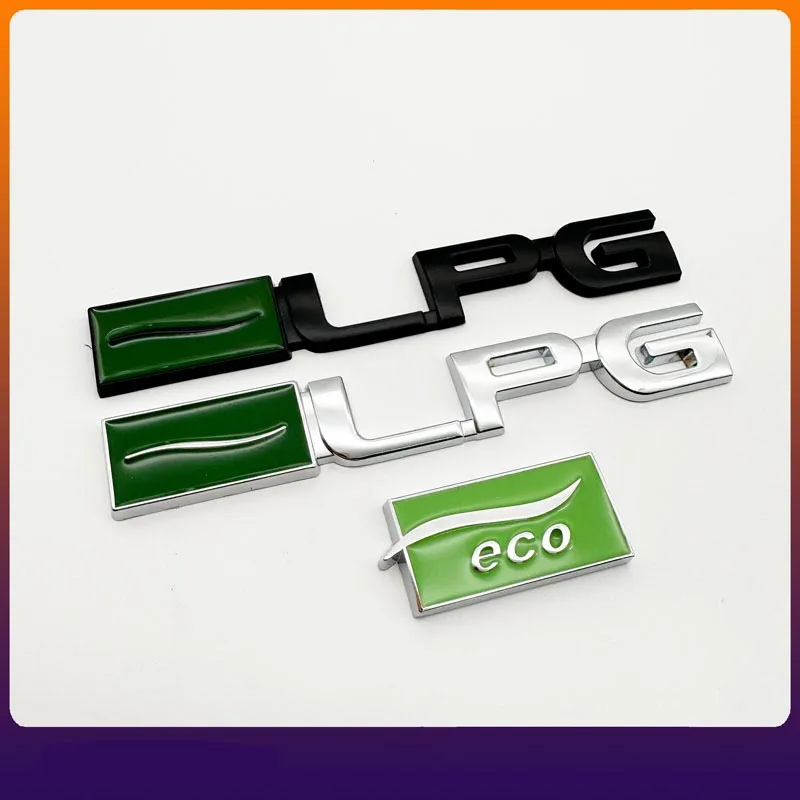 자동차 금속 스티커 LPG 에코 엠블럼 자동차 후면 데칼 배지 쉐보레 현대 시트로엥 오펠 미쓰비시 폭스바겐 장식 액세서리