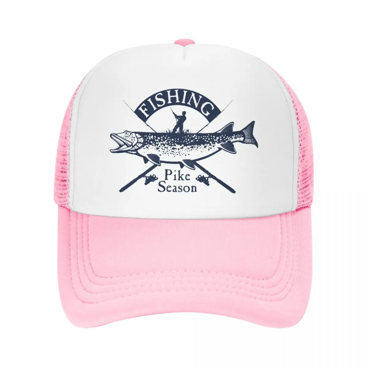Punk Unisex Pike Fishing Trucker Hat Adult Fisherman Fish Adjustable Baseball  Cap Women Men Outdoor - AliExpress