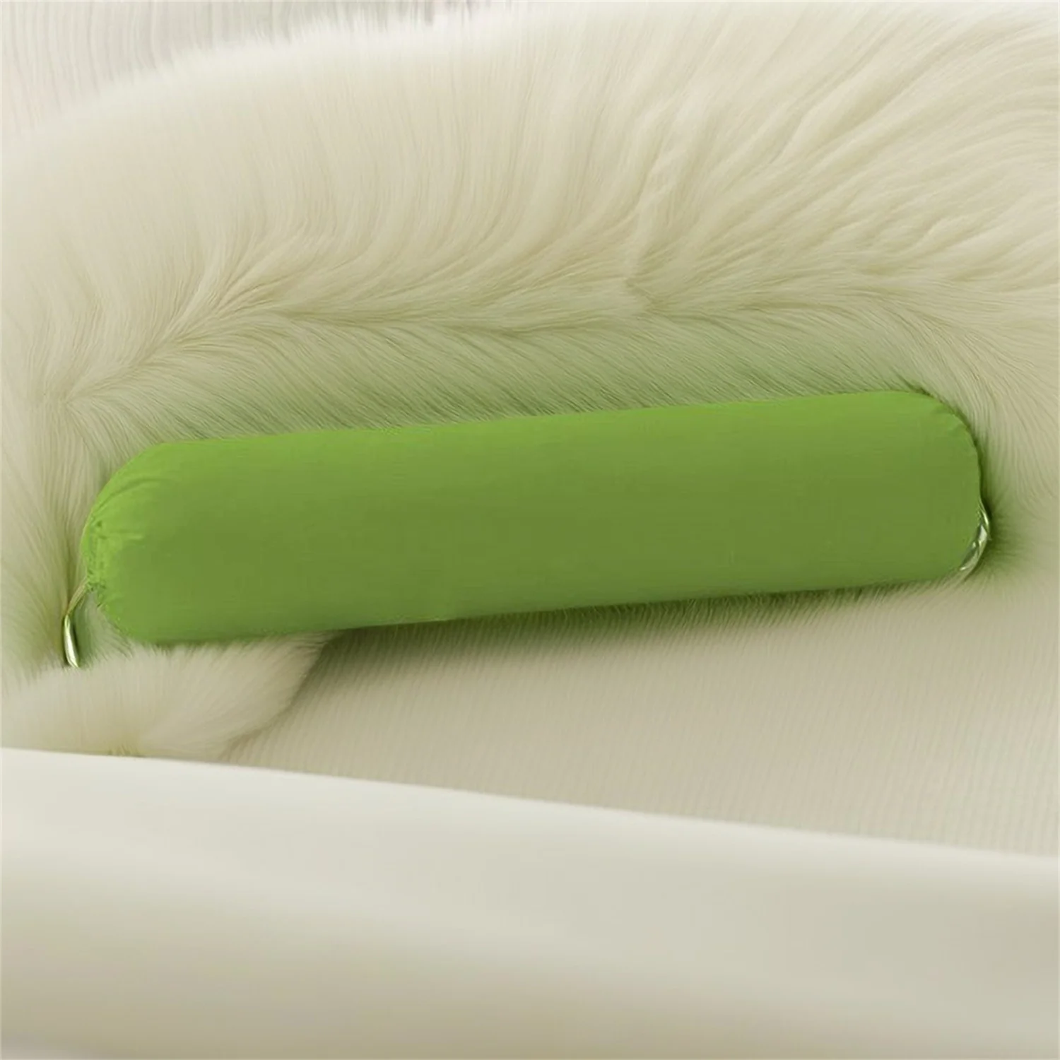 

Cylindrical Pillow Case Cover Soft Solid Color Polyester Fibre Long Comfortable Pillow Case Neck Bolster Pillow Roll Headrest