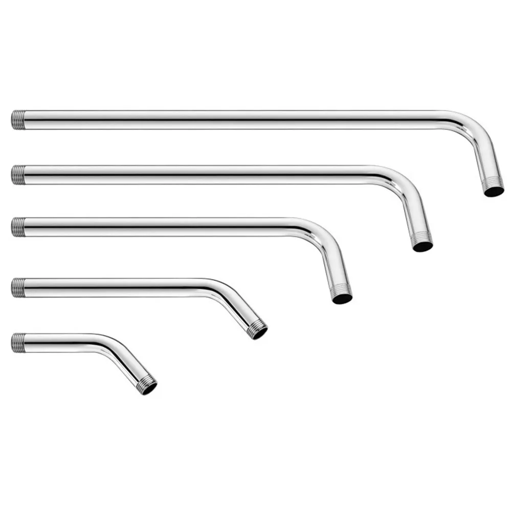 Description Picture 5 of item15-35cm Stainless Steel Wall Shower Arm Shower Head Extension Pipe Arm Bracket Bathroom Home Accessories
