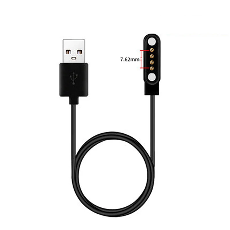 ESFOE Caricatore magnetico K2/F2 per Smartwatch SML6 EF5 FV6,Accessori Smartwatch 2 Pin cavo di ricarica universale per smart watch,cavo di ricarica USB magnetico,distanza tra i pin compatibile 2,5mm