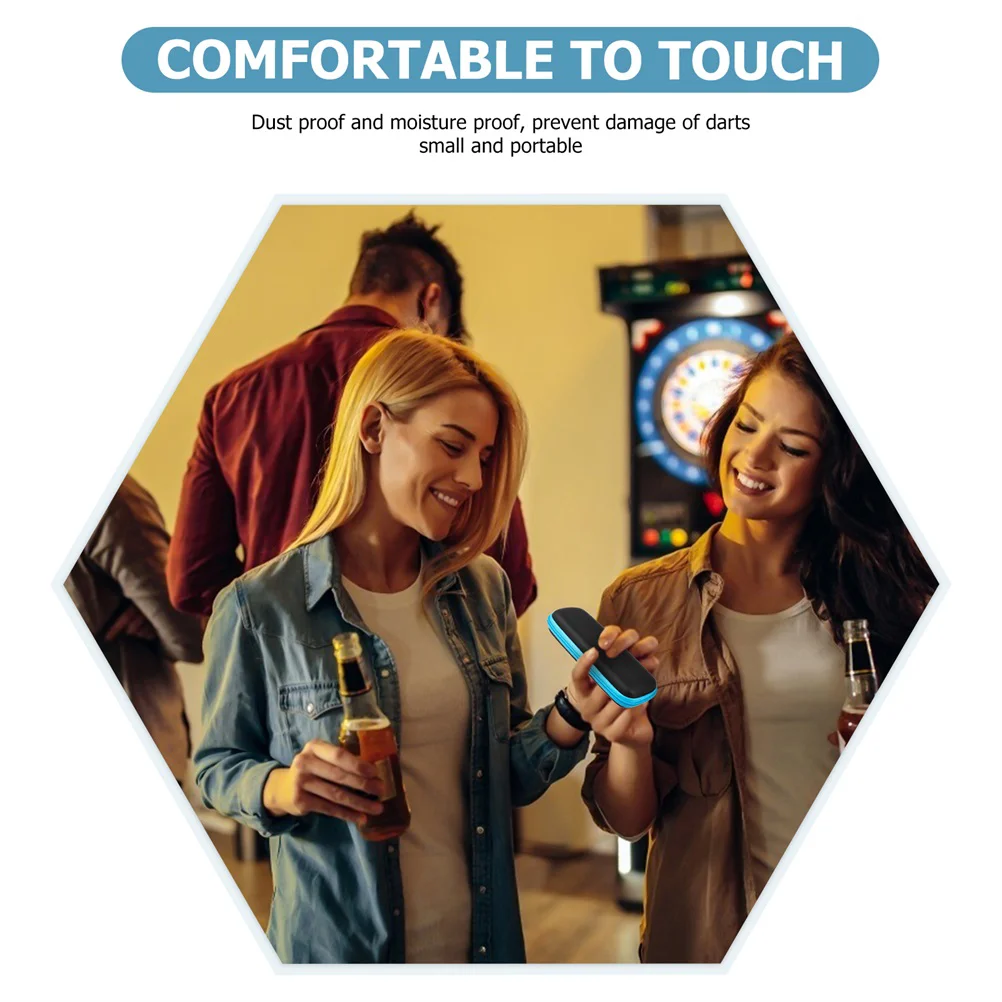 Dart Box Darts Accessories Carry Case Wallet Pockets Holder Storing Bag Black Durable Darts Container For Home Outdoor