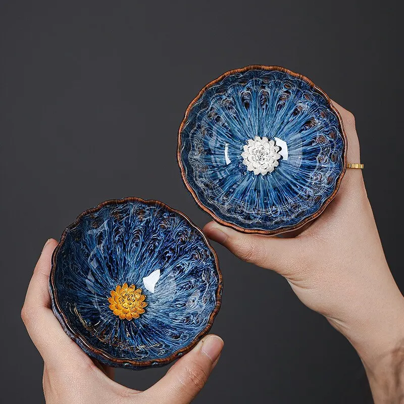Kiln Transformation Tianmu Jianzhan Ceramic Master Tea Cup Single Kung Fu Set Bowl Tasting Alien Cu 1PCS tea cup