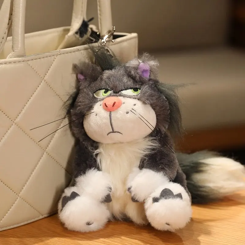 高品質猫ルシファーぬいぐるみソフト充填動物座り人形ベッド装飾