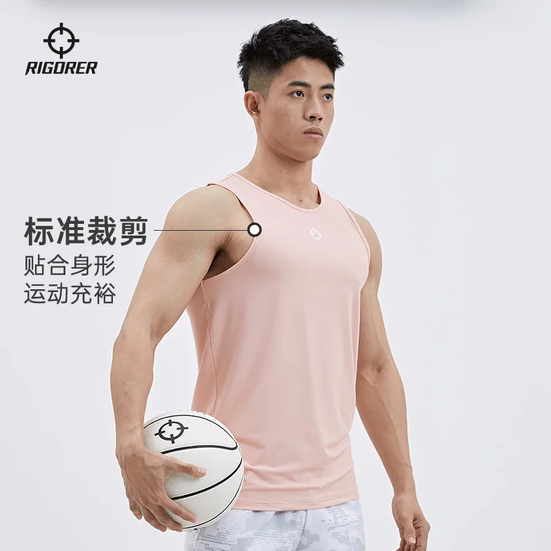 Men Sports Vest Summer Basketball Running Fitness Muscle Train Breathable Sweat-wicking Sleeveless T-shirt men sport tees