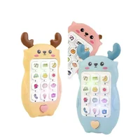 Baby Phone Toy Music Sound Telephone Sleeping Toys With Teether Simulation Phone Kids Infant Early Educational Toy Kids Gifts 2