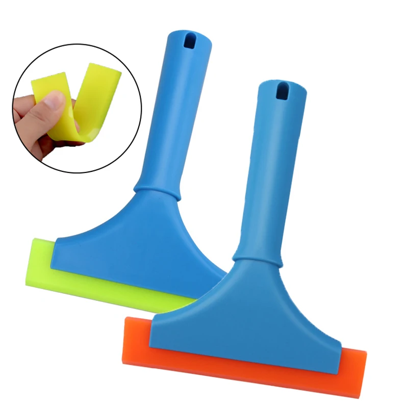 

Window Tinting Rubber Blade Handle Squeegee Car Wash Cleaning Tool Vinyl Wrap PPF Protection Film Install Tool Water Ice Scraper