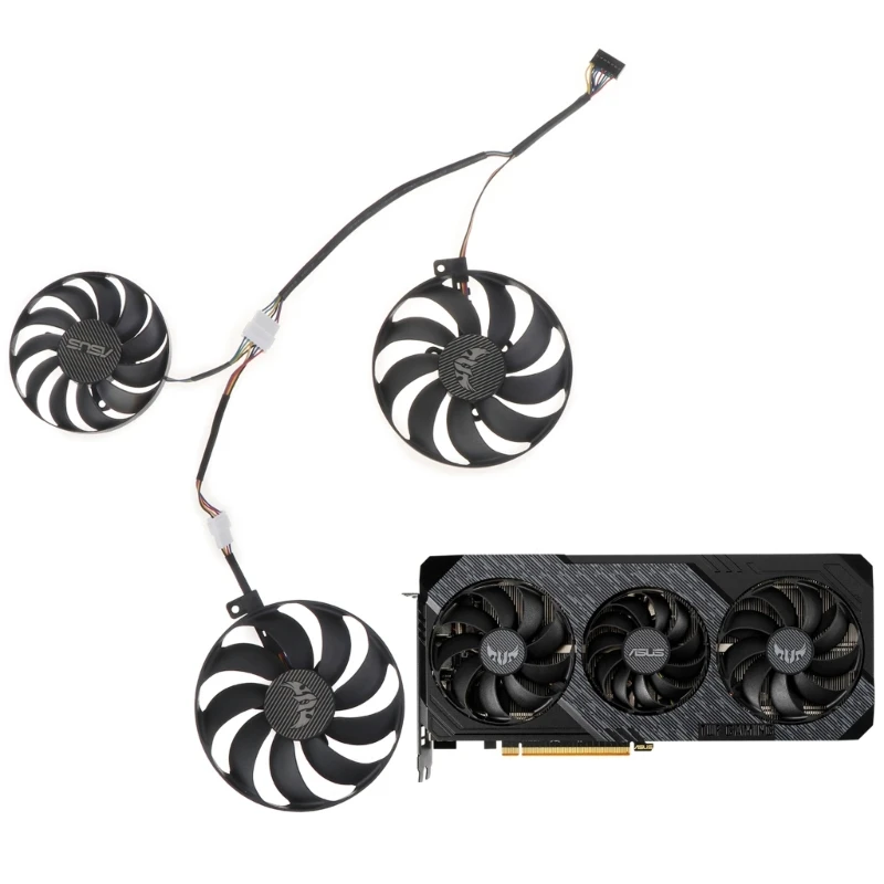 Ventola Di Raffreddamento Scheda Grafica 89Mm 4Pin 12V Cooler Per Asus Radeon Rx 5700 Xt 8Gb Dropship