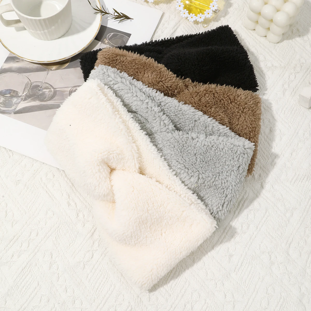 1pc Knitted Knot Cross Headband for Women Autumn Winter Elastic Hair Bands Ladies Hair Accessories Headwear Fashion Hairbands