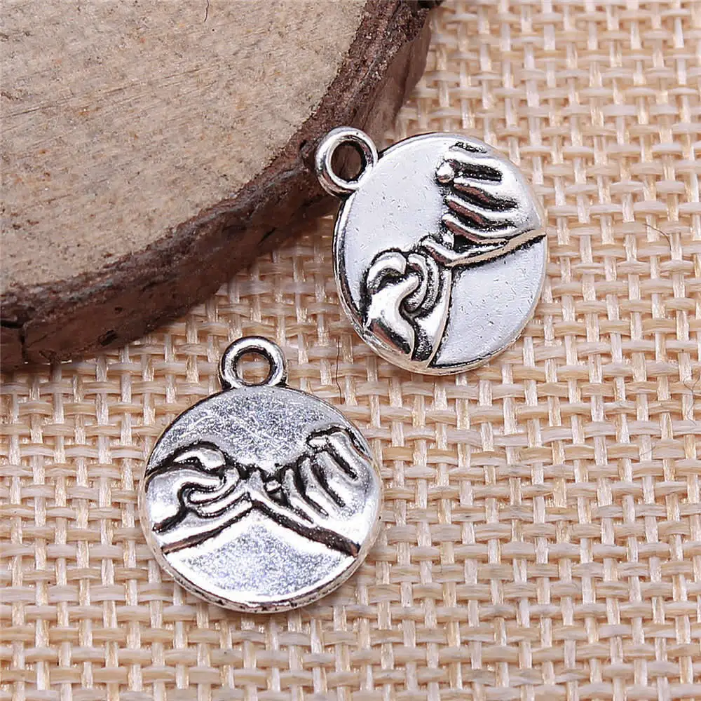 

Findings Round Hook Charms Jewelry Making Supplies 14x17mm 10pcs