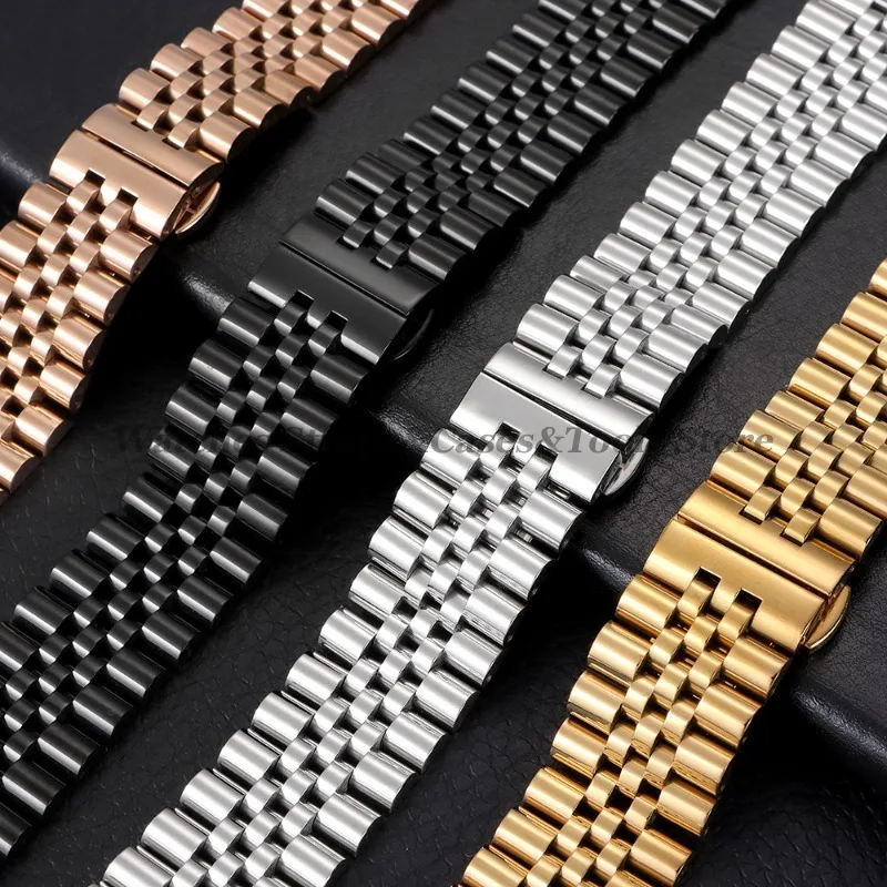 ストラップ 12345 12/13/14/16/17/18/19/20/21/22mm Solid Stainless Steel Watch