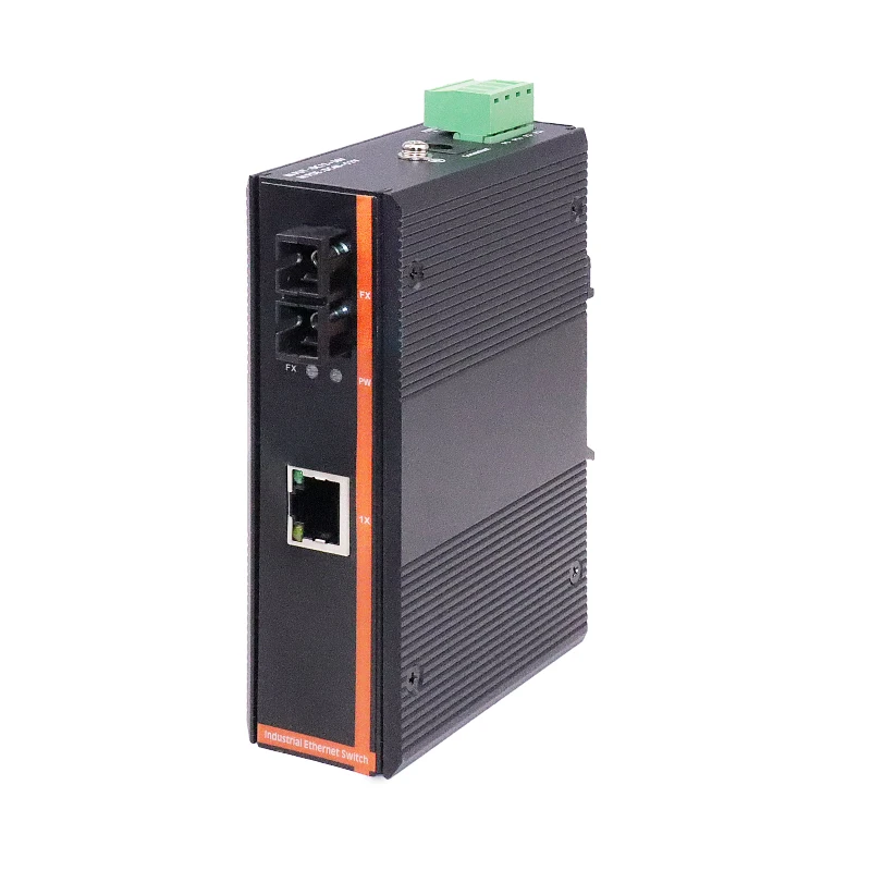 Single-mode dual fiber, SC port Fiber Optic Media Converter 1000Mbps SFP Fiber Switch with SFP Module