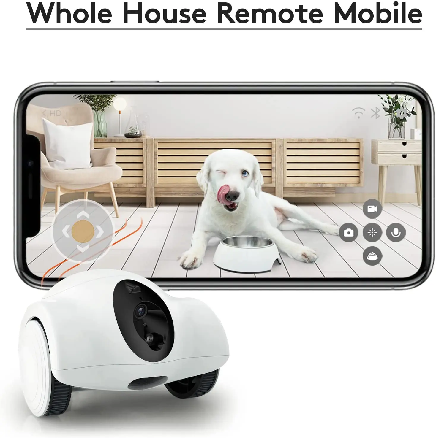 New Pet Toys Webcam Robot Full Hd 1080p Smart Pet Toys Robot With Dog Cat Camera Treat Cat Toy smart Companion