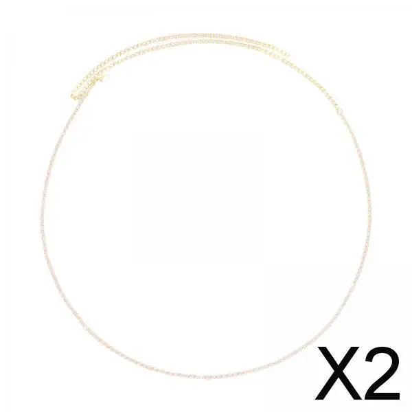 

Женская цепочка на талию, универсальная золотистая цепочка на живот для выпускного вечера, ночного клуба, джинсов, 2 шт.