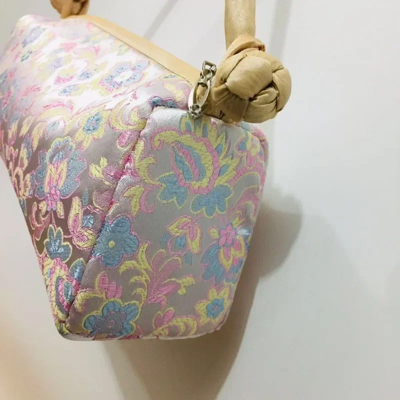 New Chinese Style Retro Bag Designer Chinese Style Silk Bag Japanese Hand Embroidery Totes Fashion Handbags and Purses