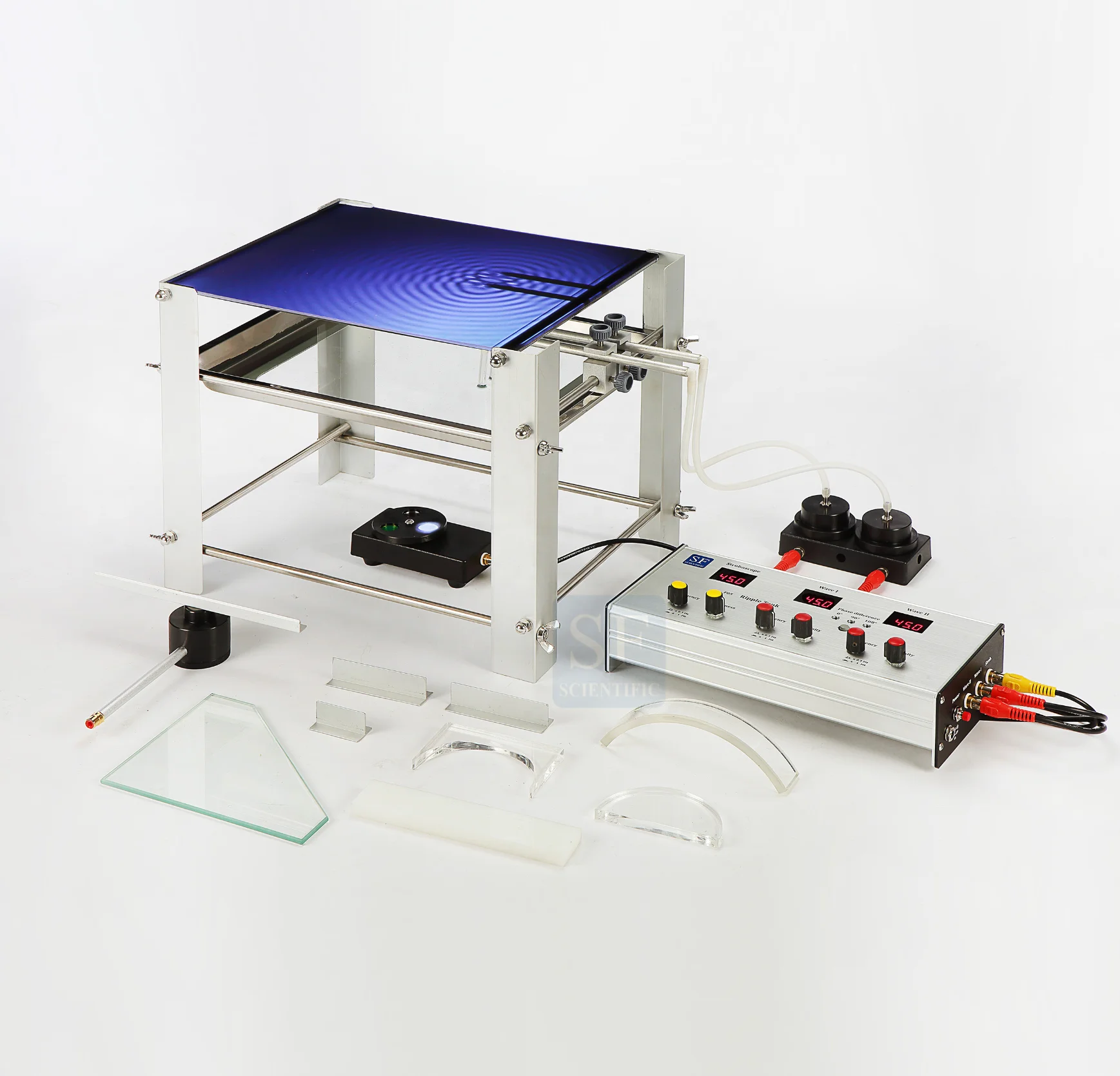 (Taiwan) Set Di Serbatoi Di Ondulazione Per La Fisica Onda D'Acqua Rifrazione Interferenza Di Diffrazione Beats Phased Array Effetto Doppler Boom Soni