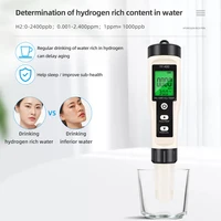 4 in 1 Water Tester Monitor H2 PH ORP TEMP Meter Reactive Oxygen Hydrogen Analyzer ATC 0-2400PPb for Aquariums Pools Spa 6