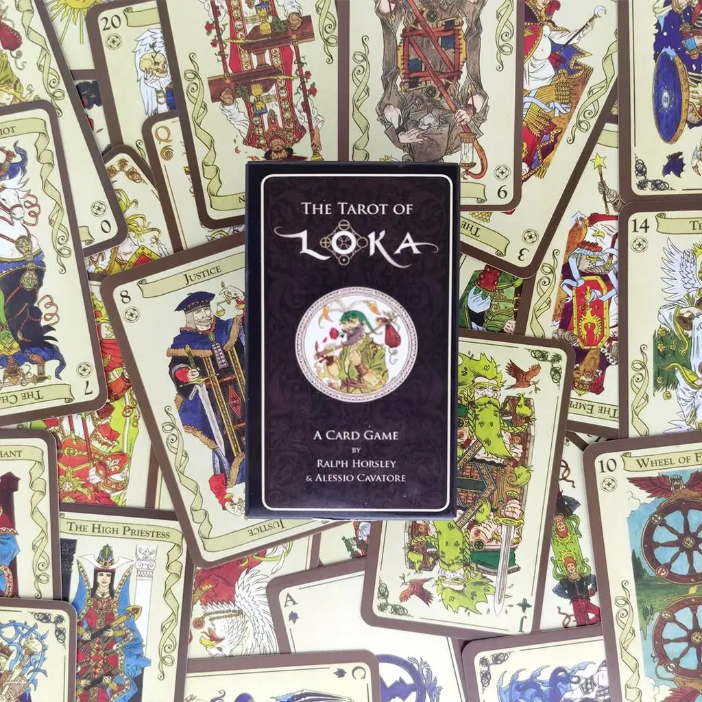 The Tarot of Loka English Version Divination Deck Entertainment Party Board Game 80Pcs/Box 6