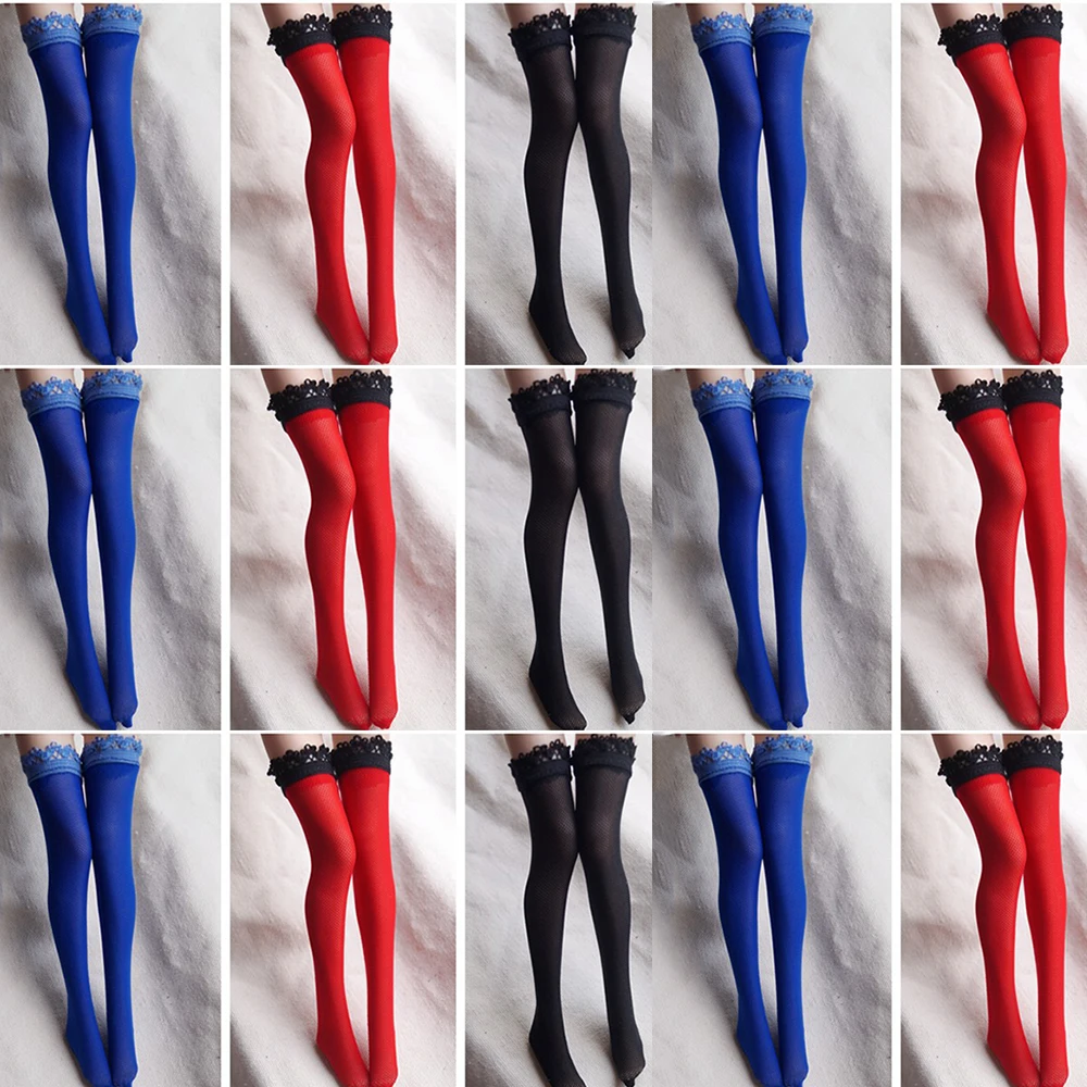 

7Color 1/6 Women Soldier Stockings Mini Long Lace Fishnet Accessories Fit 12Inch Action Figure Model