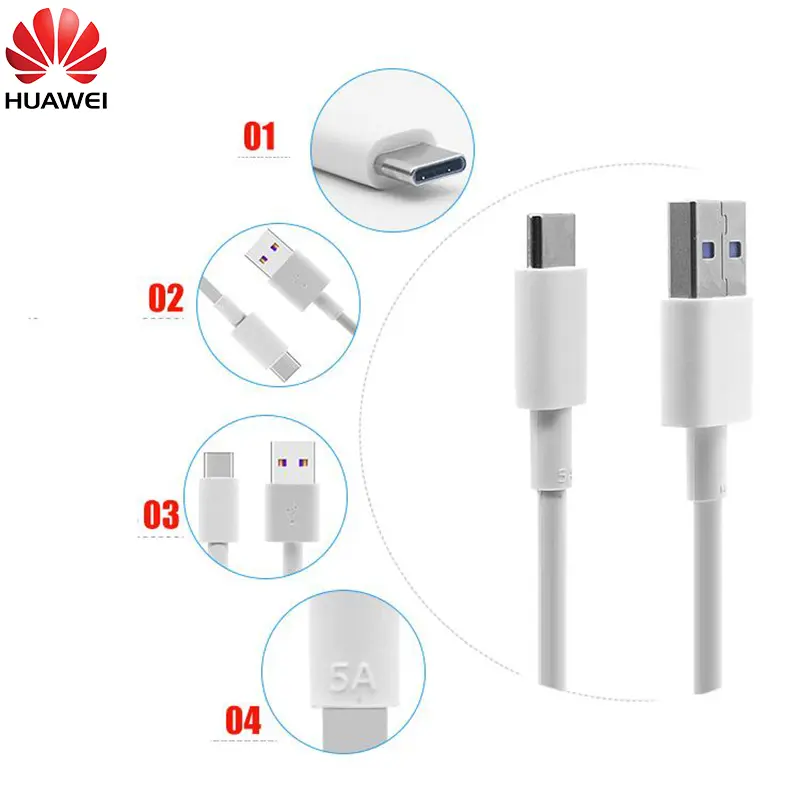 Official Huawei Fast Charger 22.5W Supercharge 5A Type C Cable For Mate 10 20 30 Pro P40 P30 P20 Pro P9 P10 Plus Honor 10 20 V10 - Image 5