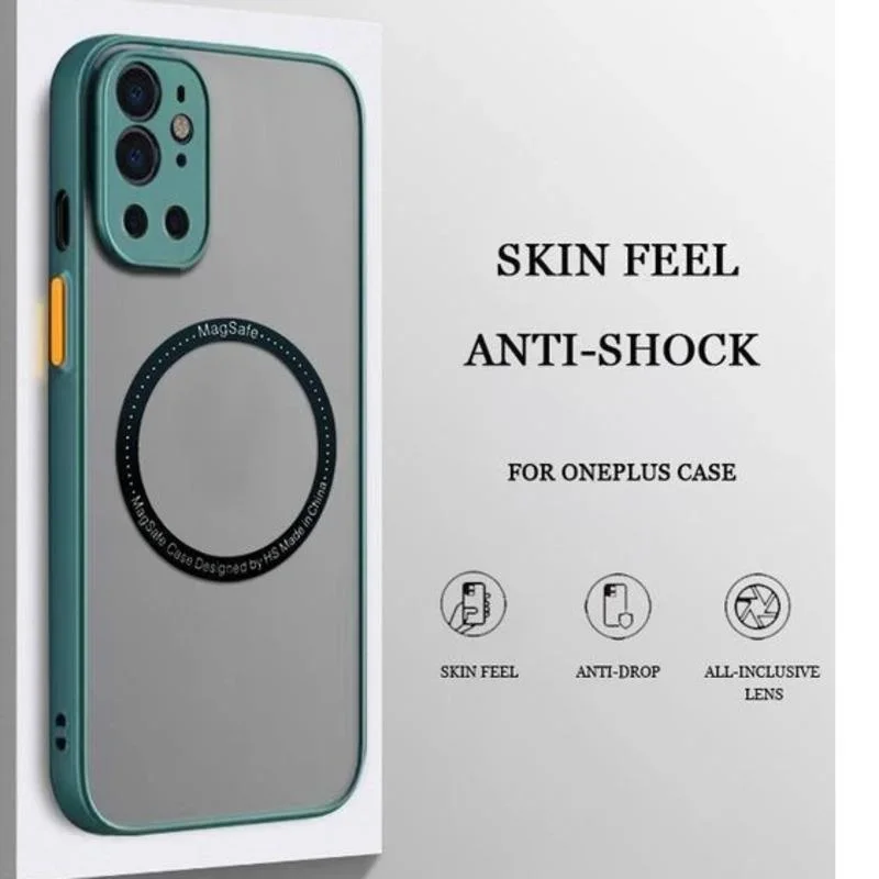 Luxury Matte Clear MagSafe-Compatible Shockproof Wireless Charging Case