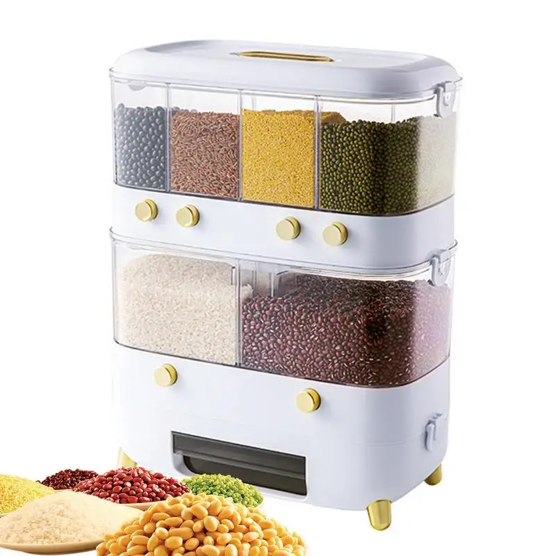 Lentil Dispenser For Kitchen Containers For Food Grid Kitchen Grain