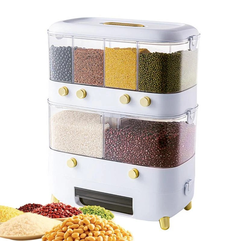 Lentil Dispenser For Kitchen Containers For Food Grid Kitchen Grain ...