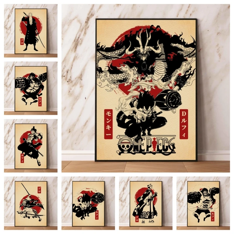 

One Piece Canvas Posters Modern Home Hd Print Art Prints Gifts Picture Decorative Decoration Paintings Classic Comics Pictures