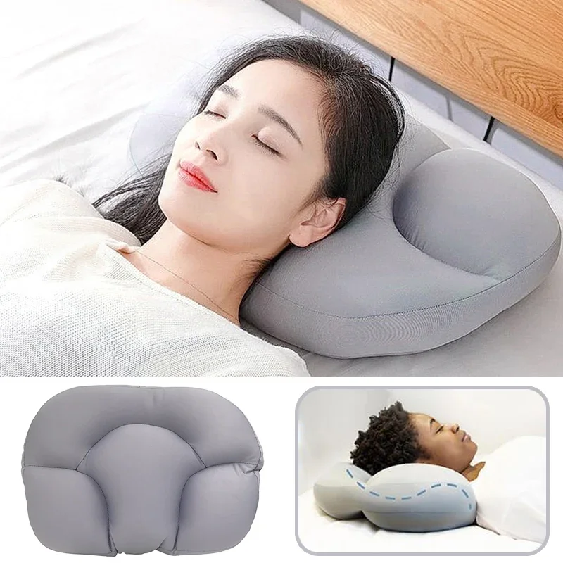 All-round Sleep Pillow Soft Neck Support Egg Sleep Pillow Massage Bedding for Neck Pain Sleeping Back Cushion 3D Cloud 2