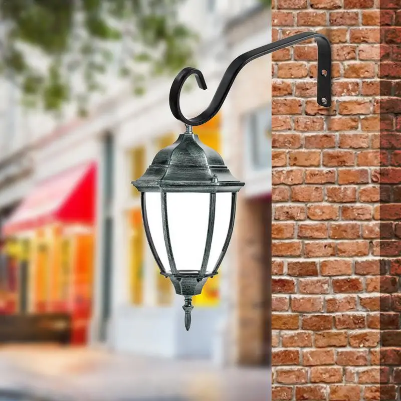 

Iron Hook Hang Lantern Plant Flower Pot Wrought Iron Hooks Garden Decoration Wall Hanging Hook Hanger Rack Wall Decoration
