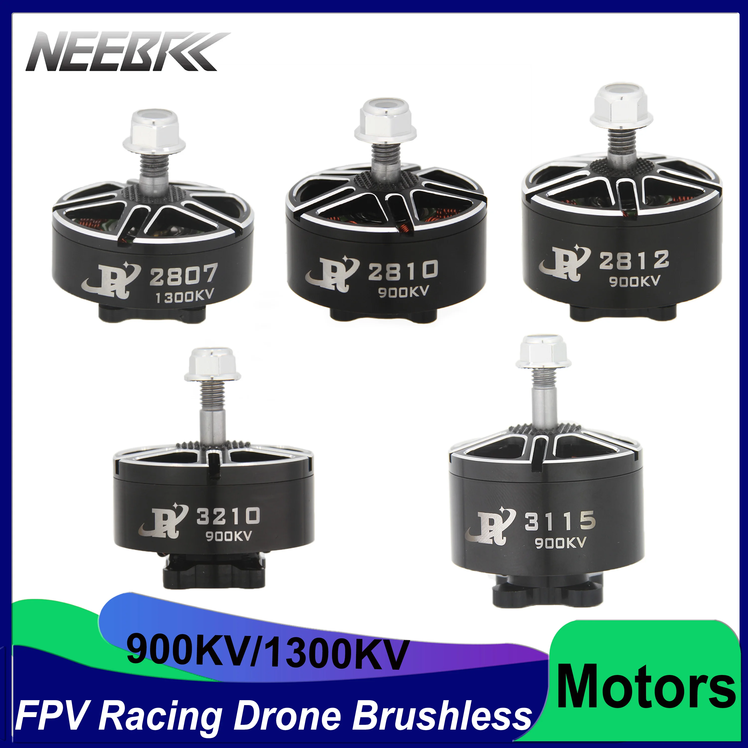 

2807 2810 2812 3115 3210 Brushless Motor 900KV 1300KV Engine for FPV Racing Drones RC Plane Quadcopter 2806.5 Mark4 rc-hobbies