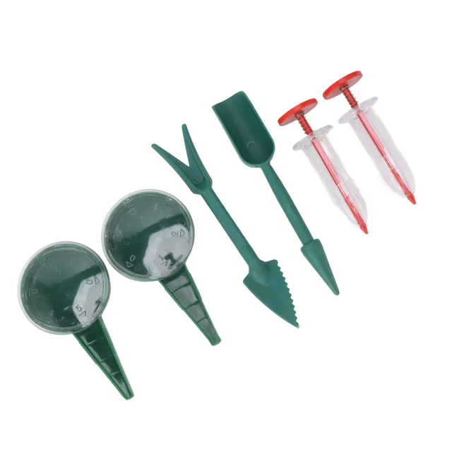 6 Darabból Álló Mini Vetőmag -Adagoló Hordozható Kézi -Szórószerszám A Sárgarépa Saláta Füves Spenót Eszközhöz - Image 5