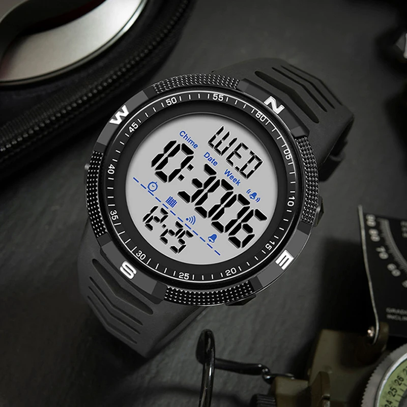 

Mens Watch Military Water Resistant Sport Watches Army Big Dial Led Digital Wristwatches Stopwatches For Male Clock