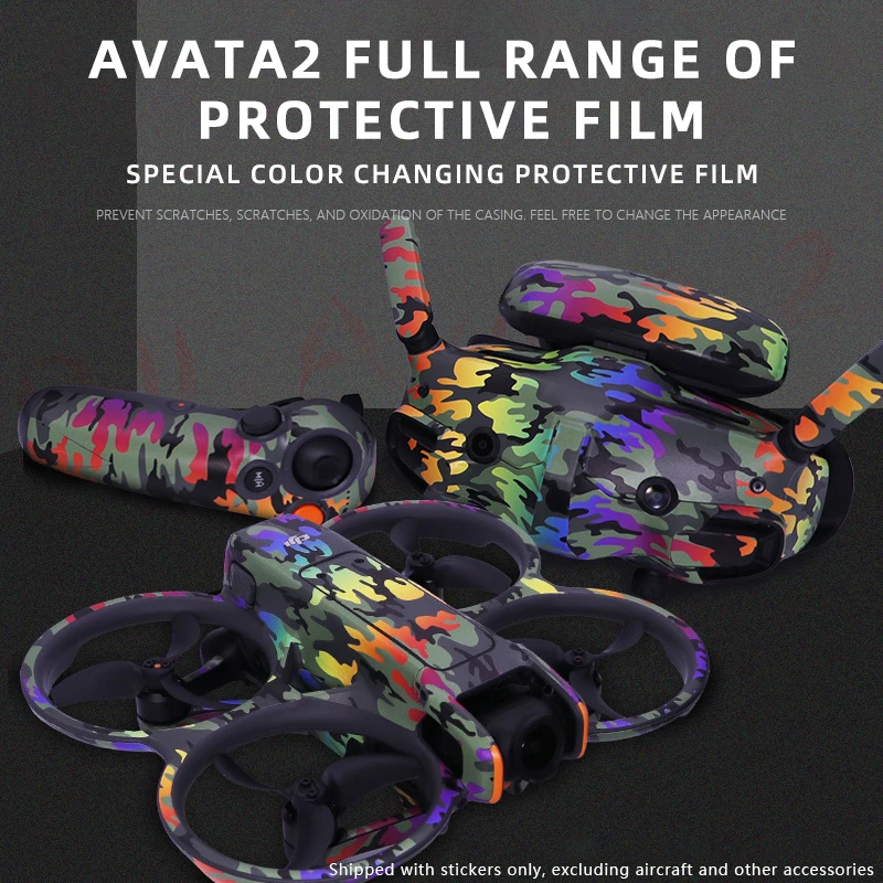 Sticker set Goggles 3 glasses protective film for DJI Avata 2 without leaving adhesive accessories drone accessories,goggles replacement parts