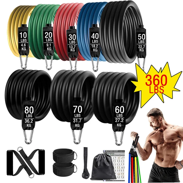 60694-d4a76f.jpg 360lbs Fitness Exercises Resistance Bands Set Elastic Tubes Pull Rope Yoga Band Training Workout Equipment for Home Gym Weight