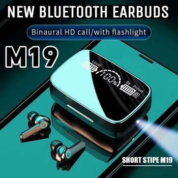 M19 TWS Wireless Headphones Earphones Bluetooth Stereo Noise Reduction Waterproof Sports Earbuds Headsets With Mic