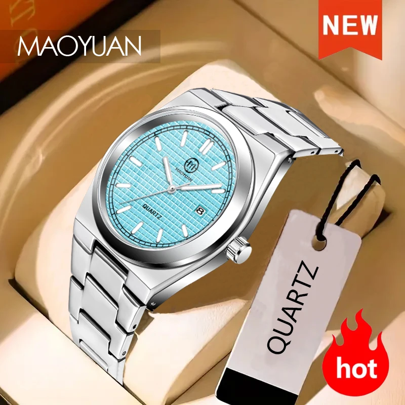ساعة MAOYUAN رجالية فاخرة كوارتز – زرقاء مقاومة لل...