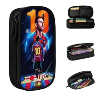 Football Messi Pencil Cases for Fan Soccer Lover Messied Pen Holder Bag Student Big Capacity Students School Gifts Pencil Pouch 1