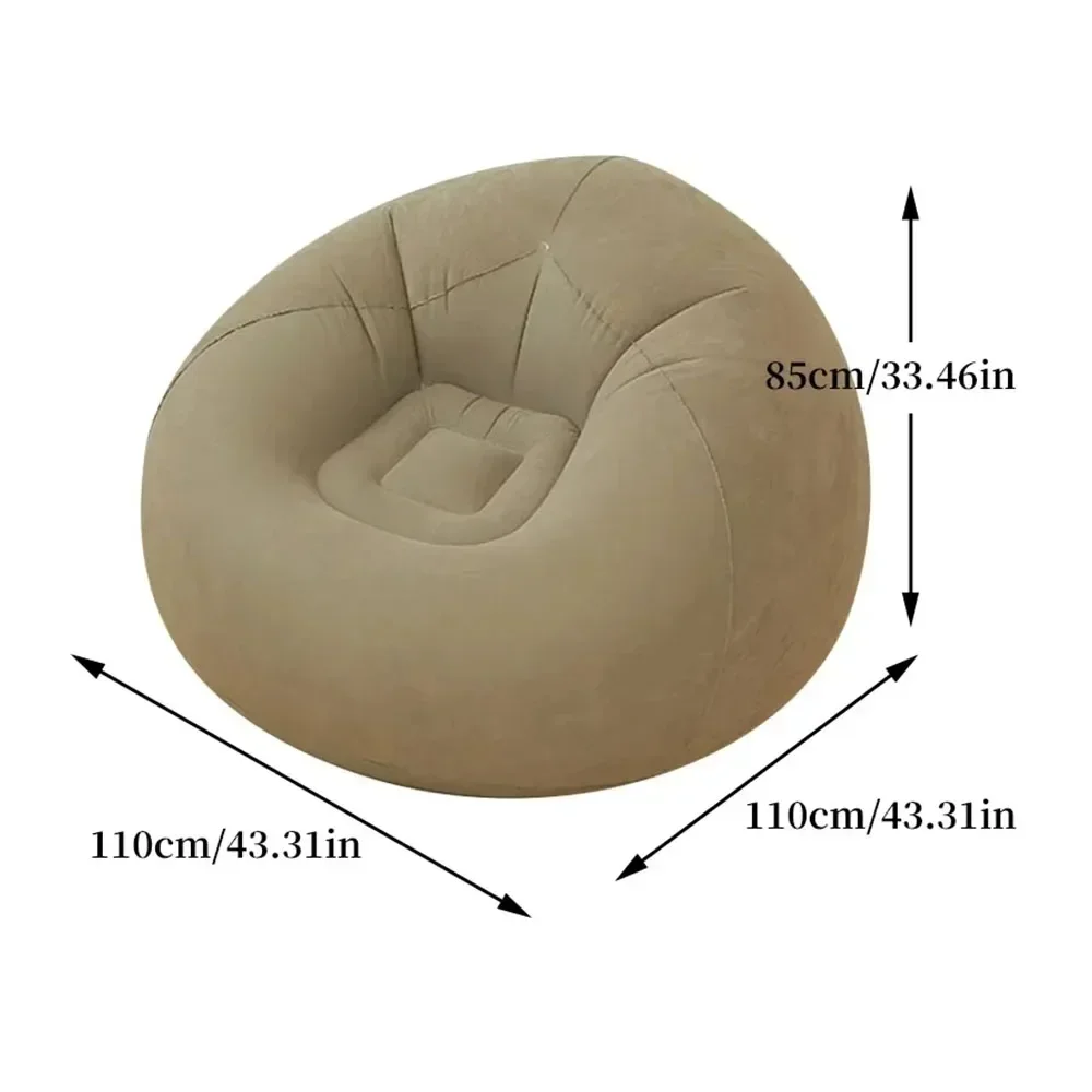 Large Lazy Inflatable Sofa Chairs PVC Lounger Seat Bean Bag Sofas Pouf Puff Couch Tatami Living Room Supply inflatable sofa set